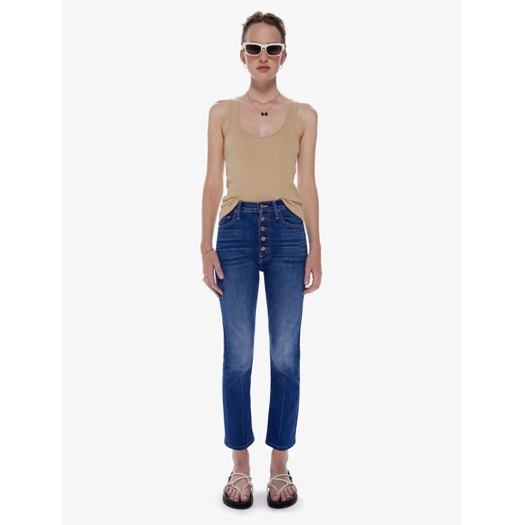 Mother The Pixie Rider Ankle Jeans 27” / Size 26 / Taxi! Blue High Rise Denim